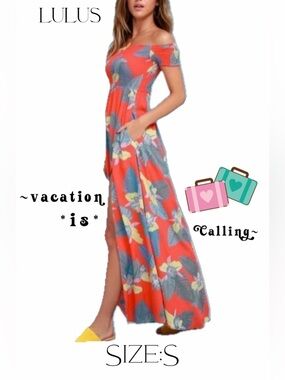 Lulu's Red and Blue Striped Dress